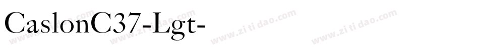 CaslonC37-Lgt字体转换