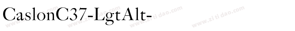 CaslonC37-LgtAlt字体转换