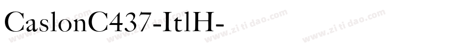 CaslonC437-ItlH字体转换