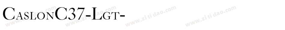 CaslonC37-Lgt字体转换
