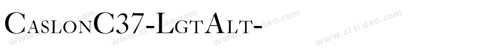 CaslonC37-LgtAlt字体转换