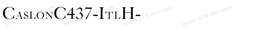 CaslonC437-ItlH字体转换