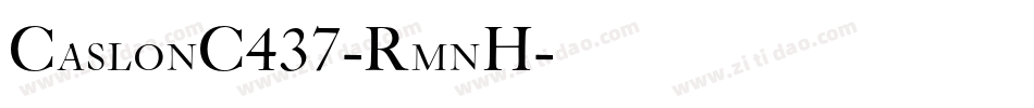 CaslonC437-RmnH字体转换