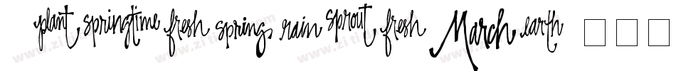 Springtime字体转换
