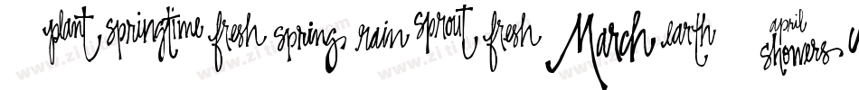 SpringtimeDaydream-8Wn2字体转换