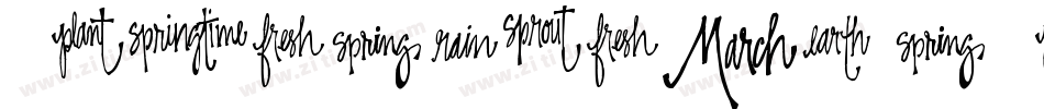 SpringtimeInApril-zV3l字体转换