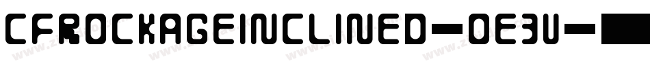 CfRockAgeInclined-oE3V字体转换