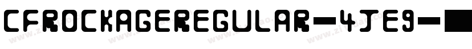 CfRockAgeRegular-4je9字体转换