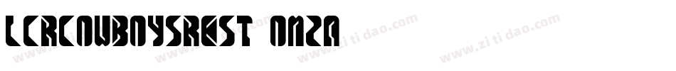 LcrCowboysRest-OMzA字体转换