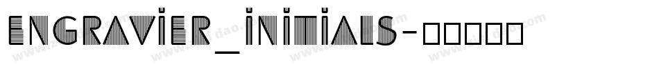 Engravier_Initials字体转换