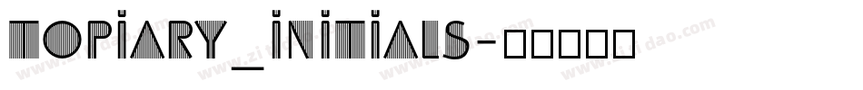 Topiary_Initials字体转换