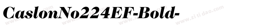 CaslonNo224EF-Bold字体转换