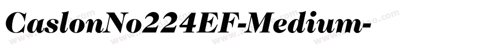 CaslonNo224EF-Medium字体转换