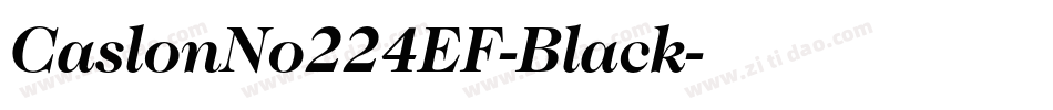 CaslonNo224EF-Black字体转换