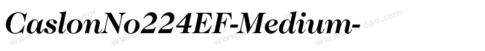 CaslonNo224EF-Medium字体转换