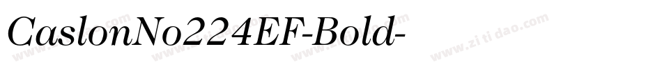 CaslonNo224EF-Bold字体转换