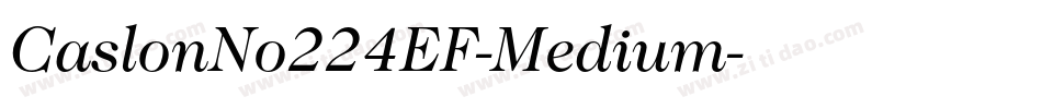 CaslonNo224EF-Medium字体转换