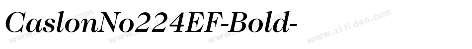 CaslonNo224EF-Bold字体转换