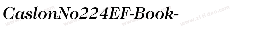 CaslonNo224EF-Book字体转换