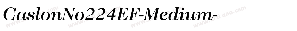 CaslonNo224EF-Medium字体转换