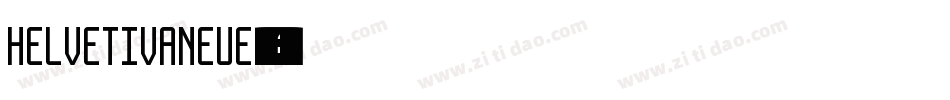 HelvetivaNeue字体转换