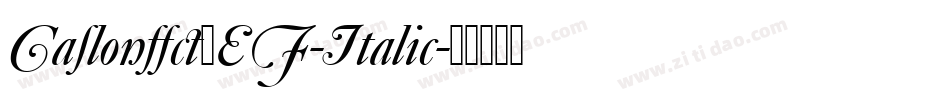 Caslon540EF-Italic字体转换
