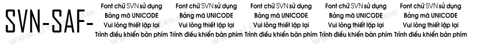 SVN-SAF字体转换