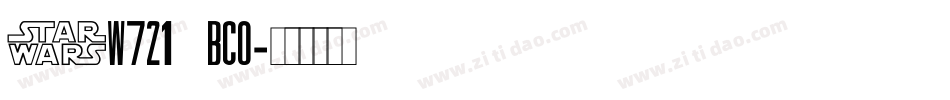 Sw721bco字体转换
