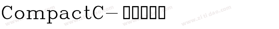 CompactC字体转换