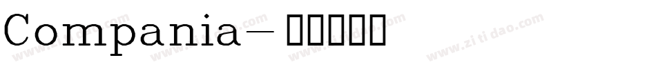 Compania字体转换
