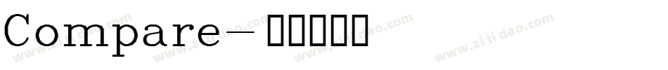 Compare字体转换