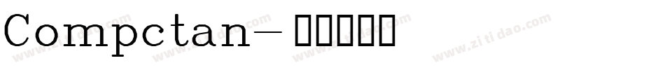 Compctan字体转换