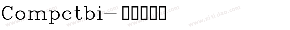 Compctbi字体转换