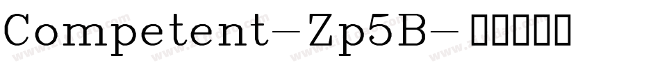 Competent-Zp5B字体转换