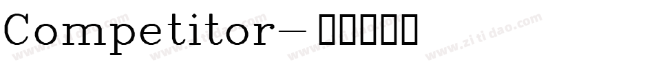 Competitor字体转换