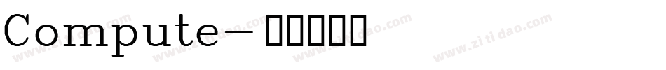 Compute字体转换