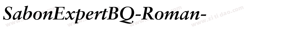 SabonExpertBQ-Roman字体转换
