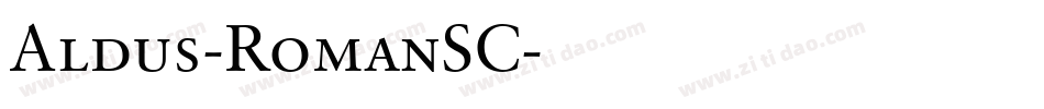 Aldus-RomanSC字体转换