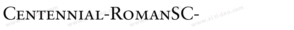Centennial-RomanSC字体转换
