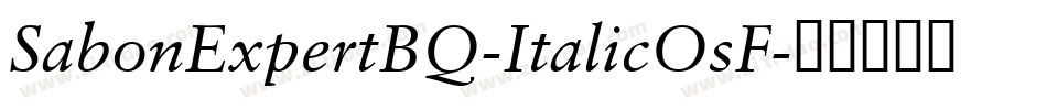 SabonExpertBQ-ItalicOsF字体转换