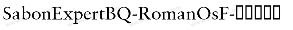 SabonExpertBQ-RomanOsF字体转换