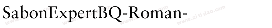 SabonExpertBQ-Roman字体转换