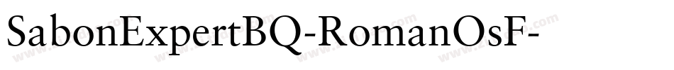 SabonExpertBQ-RomanOsF字体转换