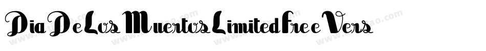 DiaDeLosMuertosLimitedFreeVersion-Jwdn字体转换