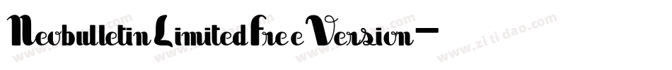 NeobulletinLimitedFreeVersion-wdKP字体转换 NeobulletinLimitedFreeVersion-wdKP字体转换