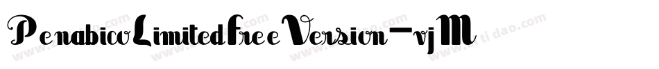 PenabicoLimitedFreeVersion-vjMy字体转换