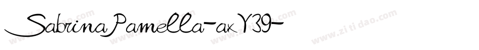 SabrinaPamella-axY39字体转换