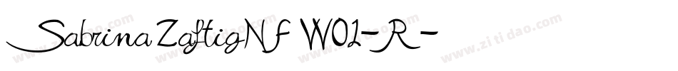 SabrinaZaftigNFW01-R字体转换