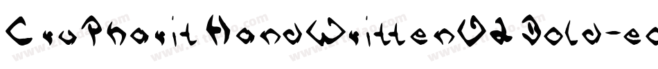 CruPharitHandWrittenV2Bold-eoz3字体转换