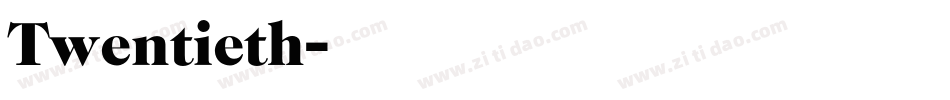 Twentieth字体转换